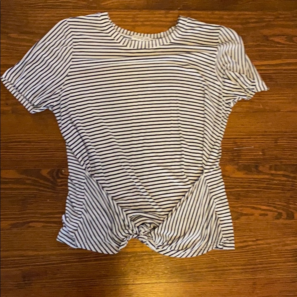 Black and White Striped T-shirt